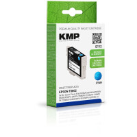 KMP Patrone Epson T0802 cyan 900 S. E112 remanufactured