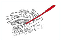 Umlenkrollen-Schlüssel für Renault Torx T50