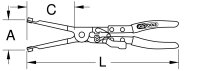 Auspuffschellen-Zange,310mm