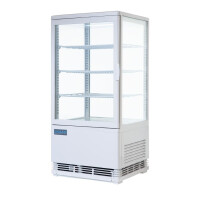 Polar C-Series Energiesparender Kühlschrank mit Gebogener Tür Weiß 86Ltr