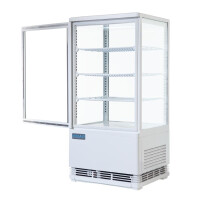 Polar C-Series Energiesparender Kühlschrank mit Gebogener Tür Weiß 86Ltr