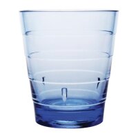 Olympia Kristallon Polycarbonat Becher mit Ring blau 285ml (6 Stück)