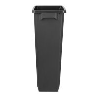 Jantex Slim Mülleimer Schwarz 80Ltr