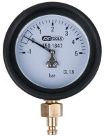 Manometer 1,0 - 5,0 bar inkl. Anschlussnippel und...