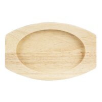 Olympia Hevea Brett für Gusseisen Oval Ohren Schale 210x120mm für FW819