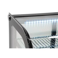 Polar G-Serie Energieeffizienter Tischplatten-Kühlvitrine Schwarz 160Ltr