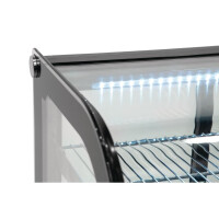 Polar G-Serie Energieeffizienter Tischplatten-Kühlschrank für Lebensmittel-Schwarz 120Ltr