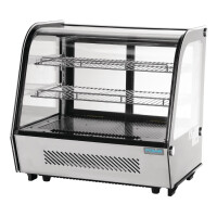 Polar G-Serie Energieeffizienter Tischplatten-Kühlschrank für Lebensmittel-Schwarz 120Ltr