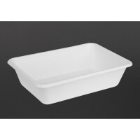 Fiesta Kompostierbare Bagasse Lebensmittelschalen 650ml (100 Stück)