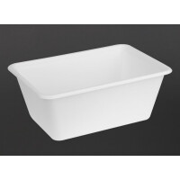 Fiesta Kompostierbare Bagasse Lebensmittelbehälter-Basen 1000ml (100 Stück)