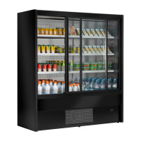 Zoin Cervinho Multideck Display Schwarz mit Schiebetüren 1000mm