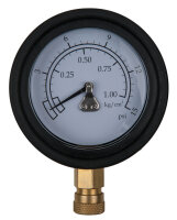 Manometer Ø 75,0 mm, 0 - 1 bar mit 1/4"...