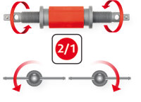 Universal Bremskolben-Rückstell-Werkzeug-Satz, 8-tlg