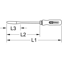 Löffelschaber / Langschaber, 320mm