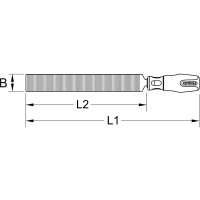 Flachschaber, 420mm