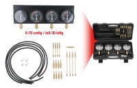 Synchron-Vergaser-Testgerät mit 4 Synchronuhren, 28-tlg