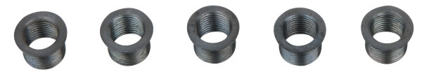 Gewindebuchse m.Bund L=11mm,IG=M8x1/AG=M10x1,5-Pack