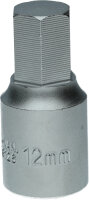 3/8" Öldienst-Bit-Stecknuss für Innensechskant-Schrauben, 12 mm