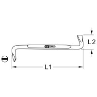 Winkelschraubendreher Schlitz, 4mm