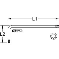 Torx-Winkelstiftschlüssel, XL, T10