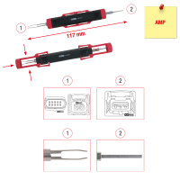 Kabel-Entriegelungswerkzeug für Flachstecker und Flachsteckhülse 2,8-6,3mm