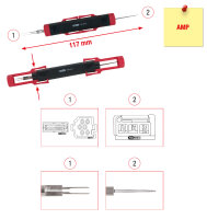 Kabel-Entriegelungswerkzeug für Flachstecker und Flachsteckhülsen 1,6mm