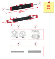 Kabel-Entriegelungswerkzeug für Rundstecker und Rundsteckhülsen 1,5 / 3,5mm