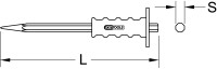 Spitzmeißel mit Handschutzgriff, 8-kant, 250mm