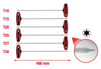 T-Griff-Torx-Winkelstiftschlüssel-Satz, 6-tlg