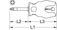 ERGOTORQUEplus Schraubendreher, kurz, PZ2