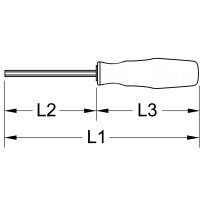 ERGOTORQUEplus Schraubendreher für Innensechskantschrauben, 1,5mm