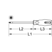 ERGOTORQUEplus Schraubendreher Torx mit Kugelkopf, T9