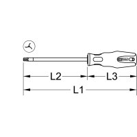 ERGOTORQUEplus® Schraubendreher fürTRI-WING-Schrauben, #2