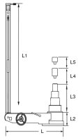 Lufthydraulischer Wagenheber 80 / 50 t