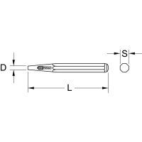 Durchtreiber, 8-kant, FormD, Ø 9mm