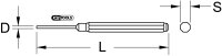 Splintentreiber mit Führungshülse, Ø 0,9 mm