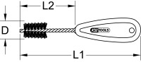 Kupferrohr-Innenbürste, 8mm