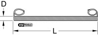 Kupferrohr-Außenbiegefeder, Ø 10mm