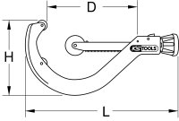 Automatik-Rohrabschneider für Kunststoffrohre, 100-168mm