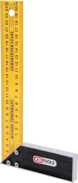 Schreinerwinkel mit Stahlzunge, 250mm