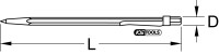 Hartmetall-Anreißnadel, 145mm