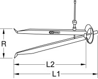 Präzisions-Feder-Lochzirkel-Innentaster, 144mm