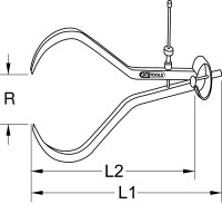 Präzisions-Feder-Greifzirkel-Außentaster, 180mm