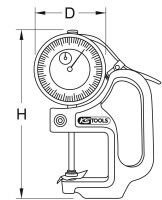 Dicken-Messuhr 0-30mm