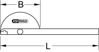 Winkelgradmesser, 220mm