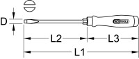 ERGOTORQUE WOODmax Schlag-Schlitz-Schraubendreher, 3,5mm