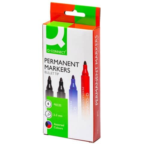 Permanentmarker - ca. 2 - 3 mm, 4-er Pack