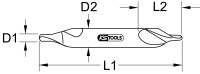 HSS Zentrierbohrer FormA, 3,2mm