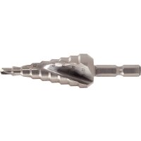 1/4&quot; HSS Stufenbohrer-Bit,&Oslash; 4-20mm, 9...