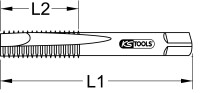 HSS Co Einschnittgewindebohrer M, M3x0,5